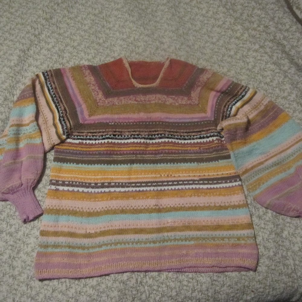 100% cotton Handknit sweater